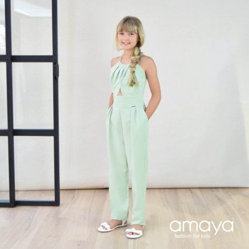 mono verde manzana de amaya fashion for kids
